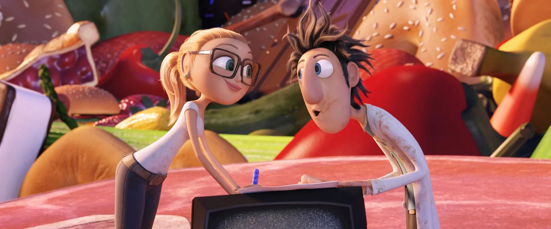Cloudy with a Chance of Meatballs 2 2013 Hindi Dual Audio BluRay 720p [950MB] Download Screenshot